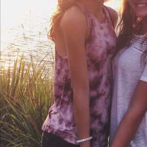 American Eagle soft and sexy tie dye tank top